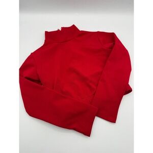 Chasse Youth Mock Neck Cropped Liner Red Size S